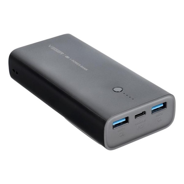 VEGER Powerbank 10000 mAh PD QC 3.0 20W ACE100 - Svart