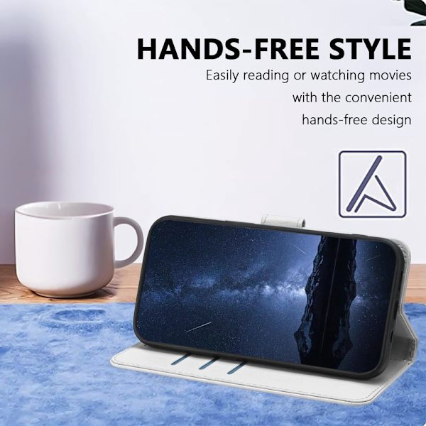 Plånboksfodral för Samsung Galaxy S26 Plus Konstläder Ställ - Silver