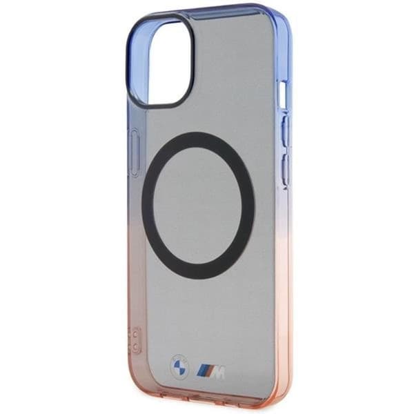 BMW iPhone 14 Plus -puhelimen kuori Magsafe Gradient Bumper - Harmaa Grå