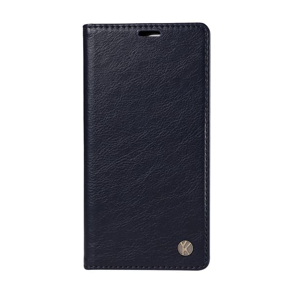 YIKATU OnePlus 15 Plånboksfodral Litchi Closure Konstläder Blå