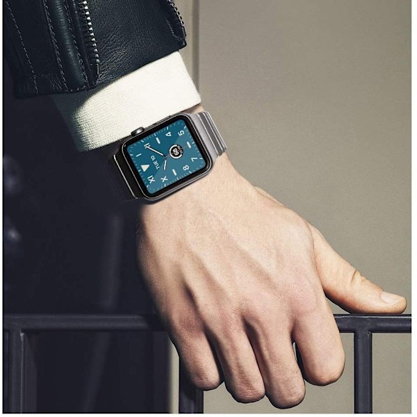Tech-Protect Linkband Apple Watch 4/5/6/7/8/SE/Ultra (42/44/45/49 mm) - Svart Svart