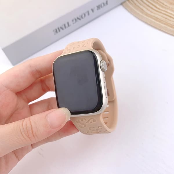 Apple Watch (38/40/41mm) Armband Leopard Texture - Milk Tea