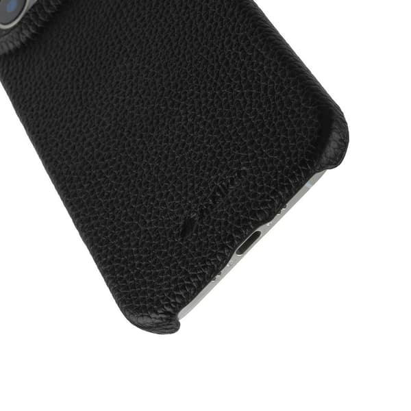MELKCO Mobilskal till iPhone Air Äkta Läder PC Svart