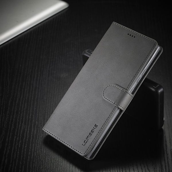 LC.IMEEKE Plånboksfodral för Samsung Galaxy Note20 - Konstläder - Grå