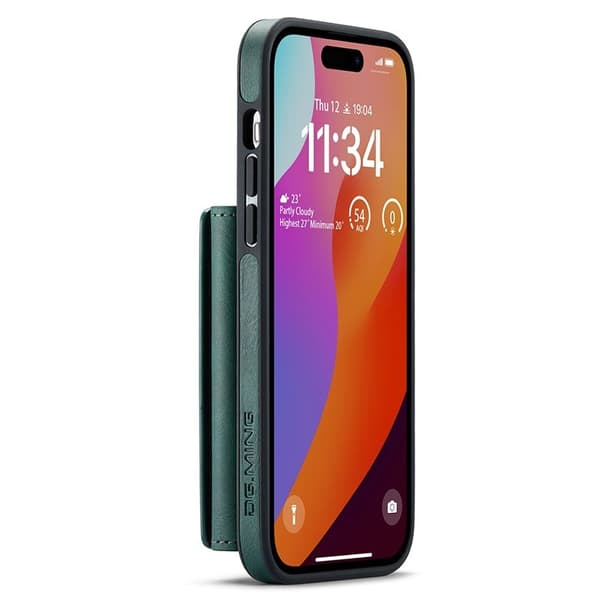 DG.MING M5 Series Mobilskal till iPhone 15 Plus Magnetiskt Grön