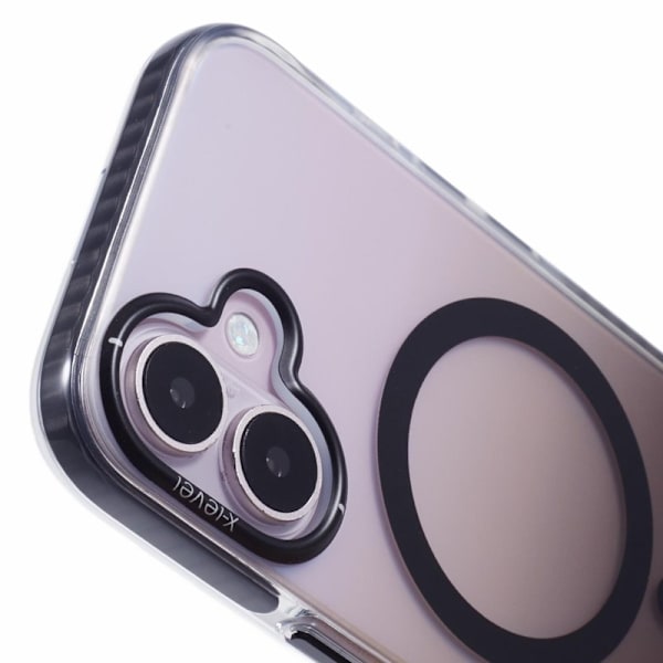 X-LEVEL Mobilskal till iPhone 16 MagSafe TPU Gradient Svart