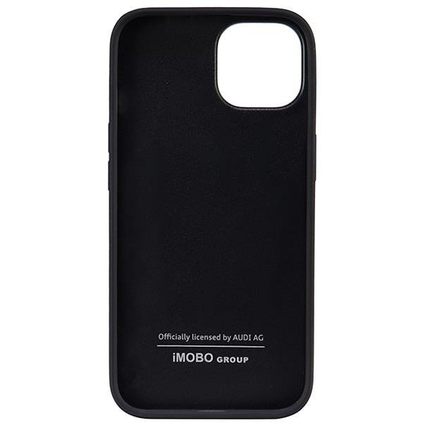 Audi iPhone 14 Mobilskal Syntetisk Læder - Sort Black