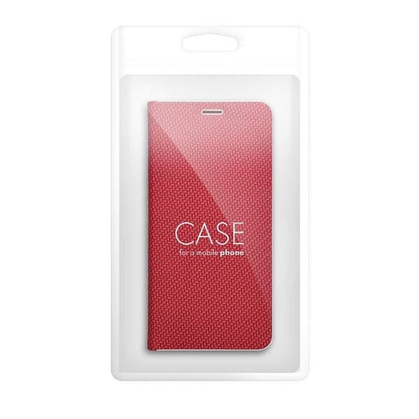 Galaxy XCover 7 Plånboksfodral Luna Carbon - Röd Röd