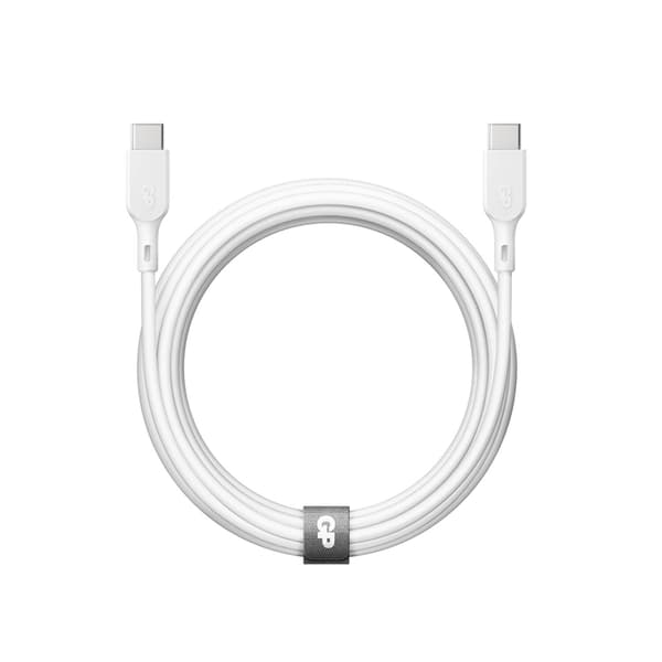 GP Väggladdare 65W GaN Inkl Reseadapter - Vit Vit