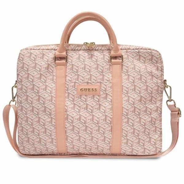 Guess Computer Sleeve 16'' GCube Stripes - Pink Rosa