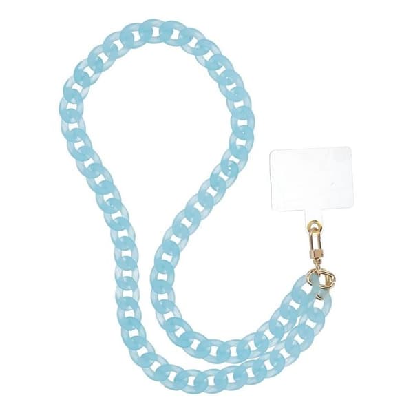 PANAMA Lång Mobilrem Lanyard 80cm (40cm i öglan) - Blå Blå