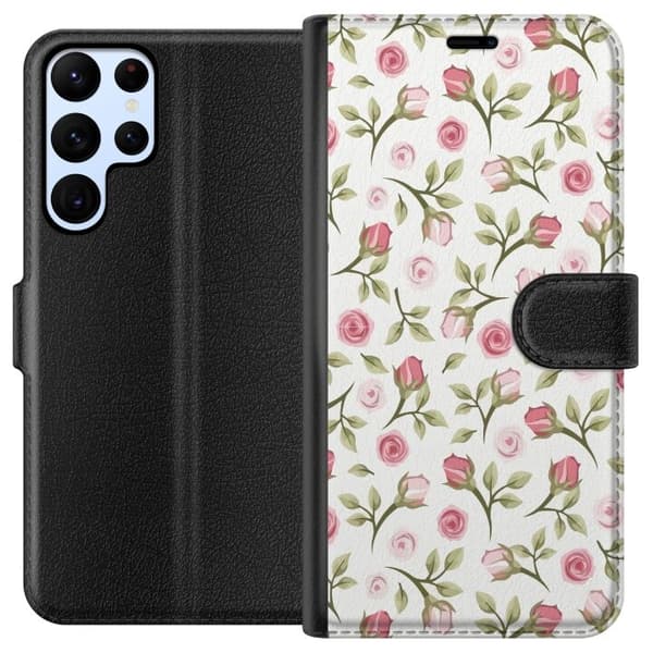 Plånboksfodral till Samsung Galaxy S24 Ultra med Blommigt