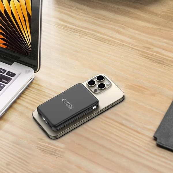 Tech-Protect Magsafe Powerbank 10000mAh PB31 LifeMag - Sort Svart