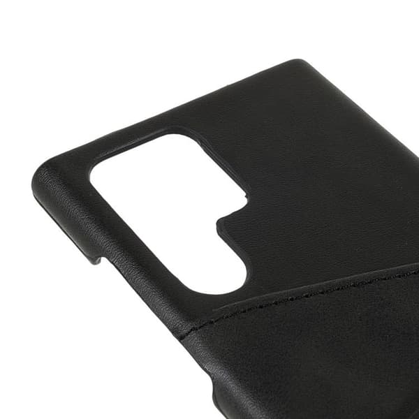 Kortholder Læder Cover Galaxy S22 Plus - Sort Black