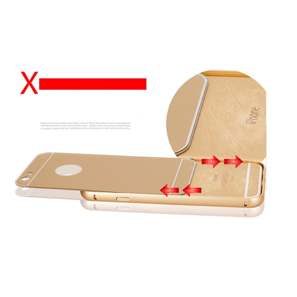 JFX Metallbumper-skal till Apple iPhone 6(S) Plus (Rose Gold)