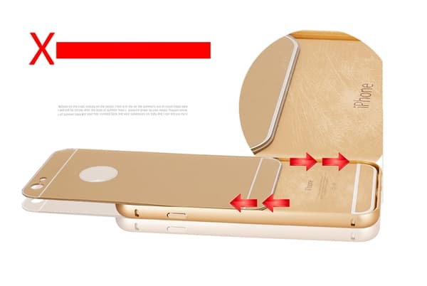 JFX Metallbumper-skal till Apple iPhone 6(S) Plus (Rose Gold) Roséguld