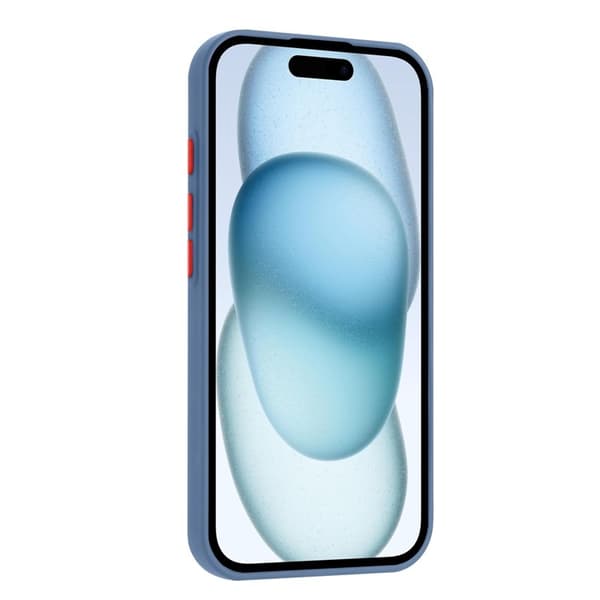 Mobilskal till iPhone 16 Pro Korthållare TPU - Gråblå Blå