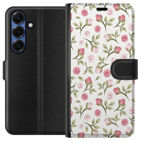 Plånboksfodral till Samsung Galaxy S25+ med Blommigt