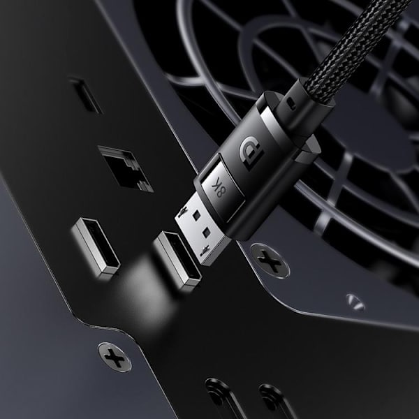 Baseus DisplayPort 8K 60Hz Kabel 1.5m High Definition Series - Svart Svart