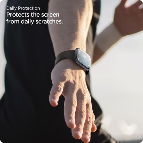 Spigen [2-Pack] Apple Watch 42mm Series 10 Skärmskydd Elite Shield Transparent