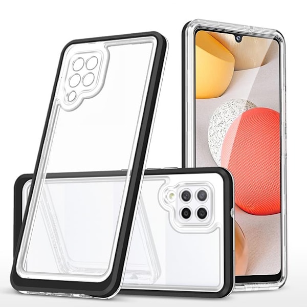 Galaxy A42 5G Skal Clear 3in1 - Sort Black