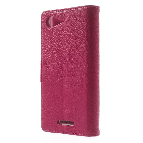 Embossed Plånboksfodral till Sony Xperia E3 - Magenta