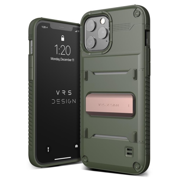 VRS DESIGN Damda QuickStand Skal iPhone 12 Pro Max - Grön Bronze