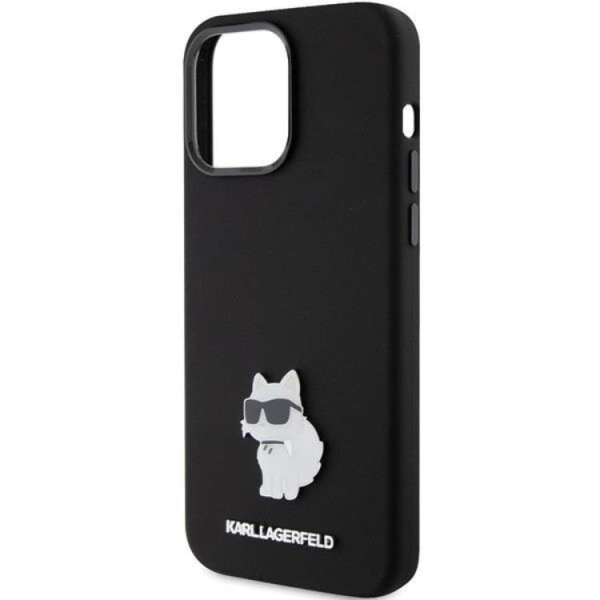 KARL LAGERFELD iPhone 15 Pro Max -kuori Silikoni Metal Pin