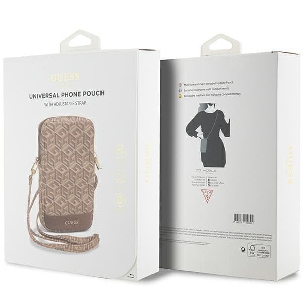 Guess GUWBZPGCSPGW Handväska Zip GCube Stripe - Brun