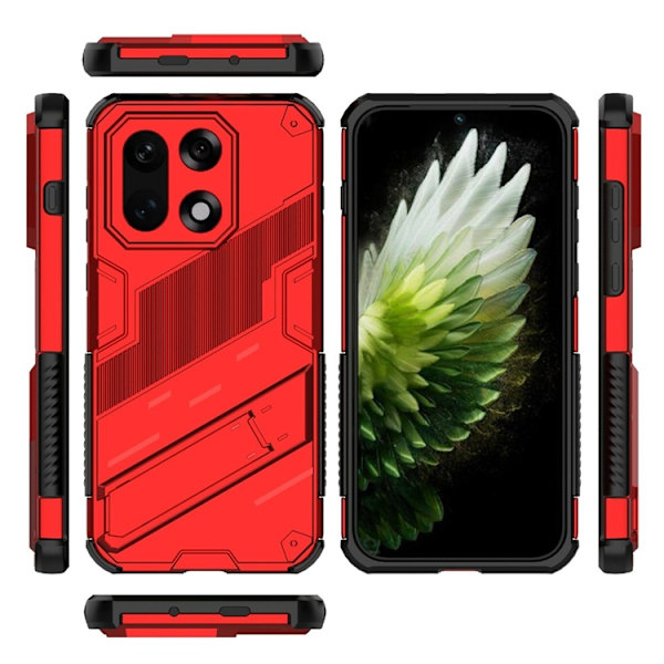 Mobilskal till OnePlus 15 PC + TPU Shockproof Kickstand Röd