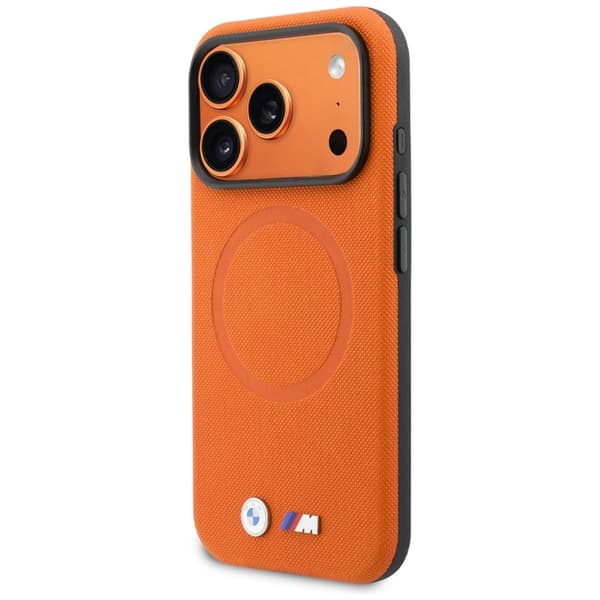BMW Mobilskal För iPhone 17 Pro MagSafe M FW Logo Metal Orange
