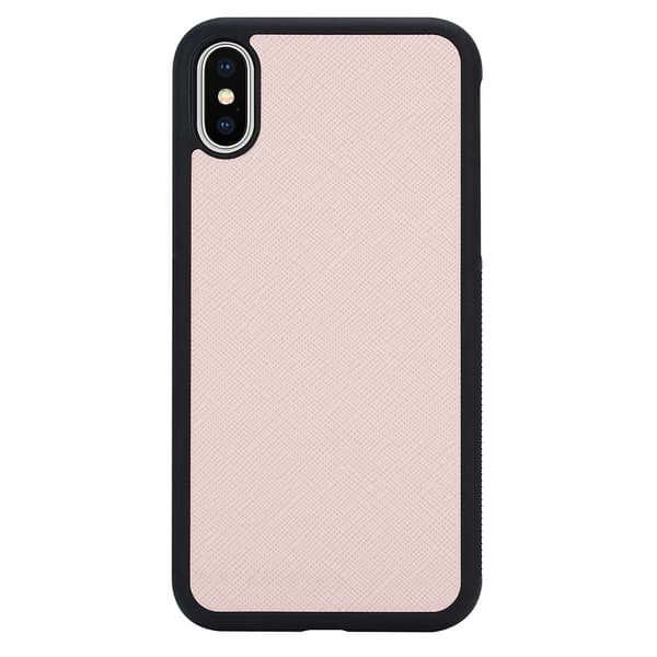 Boom Saffiano Taske til iPhone X/XS - Lyserød Pink