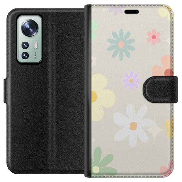 Pung taske til Xiaomi 12 med fejede blomster