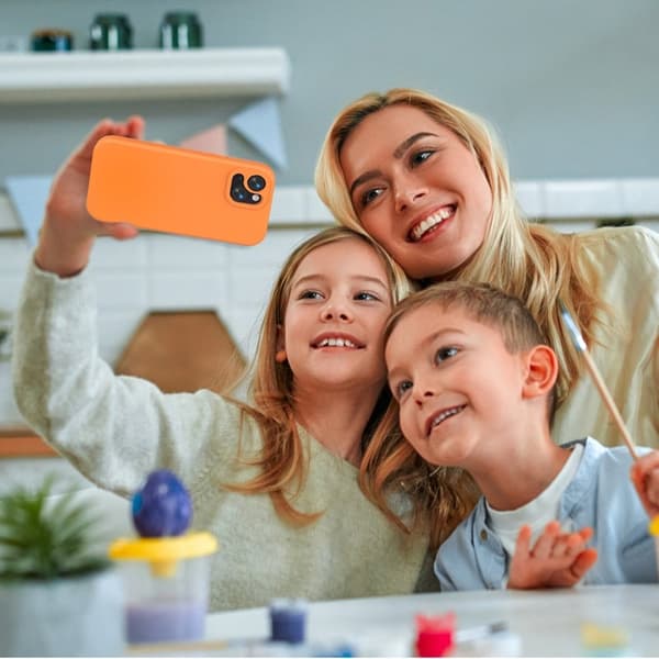 Mobilskal till iPhone 15 Shockproof EVA - Orange Orange