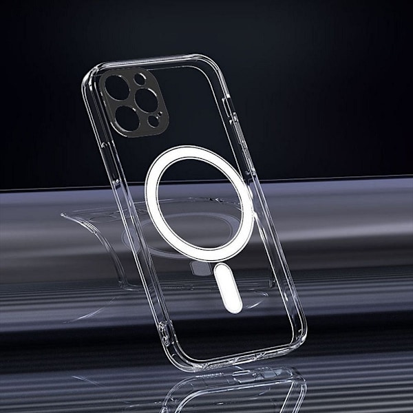 CLEAR Magsafe Cover skal med kameraskydd för iPhone 14 PRO