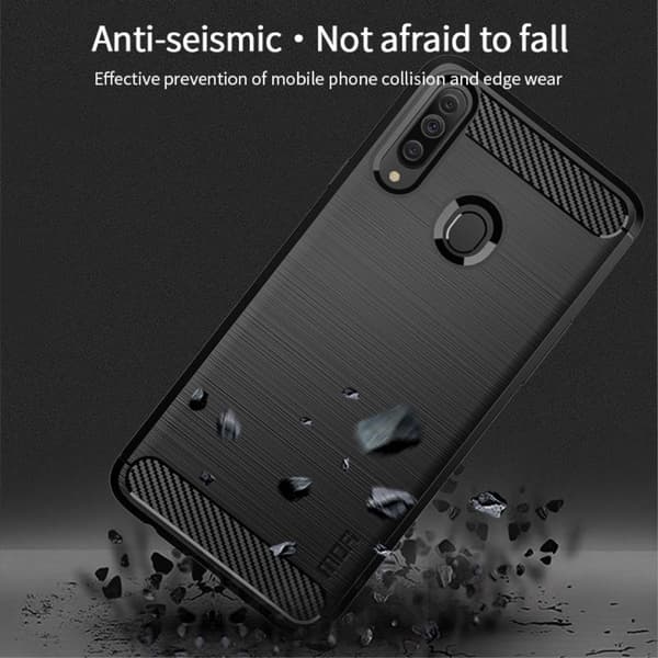 MOFI Carbon Fiber Samsung Galaxy A20s - Blå Blue