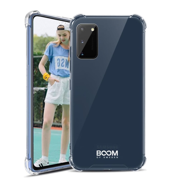 Boom Shockproof Skal till Galaxy A41 Transparent