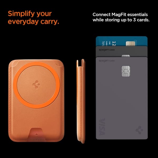 Spigen Valentinus Magsafe Universal Magnetic Korthållare Magfit Plus - Orange Orange