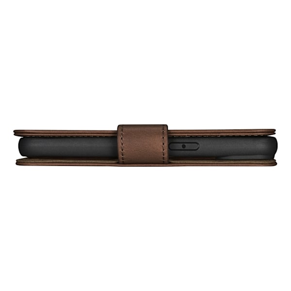 iCarer iPhone 14 Pro Plånboksfodral 2in1 Äkta Läder Anti-RFID - Mörkbrun
