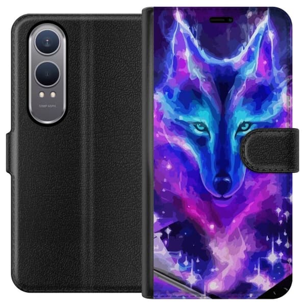 Plånboksfodral till OnePlus Nord CE4 Lite med Neon Varg
