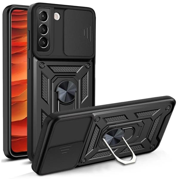 Ring KickStand Skal Galaxy S22 Plus 5G - Musta Black