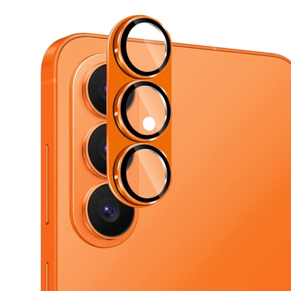 Hat Prince Skärmskydd för Samsung Galaxy S26 Plus Kamera Skydd Matte AR - Orange