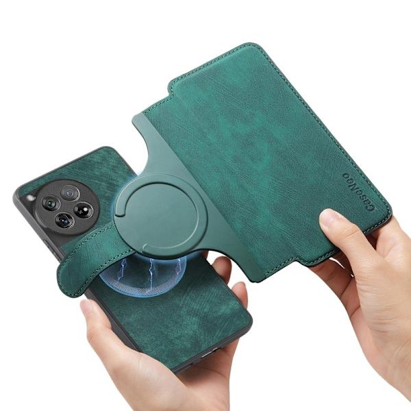 CASENEO OnePlus 12 5G Plånboksfodral Konstläder - Grön