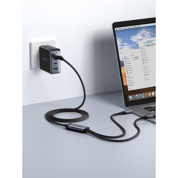 Joyroom 2in1 USB-C till Lightning 100W Kabel 1.5m - Svart