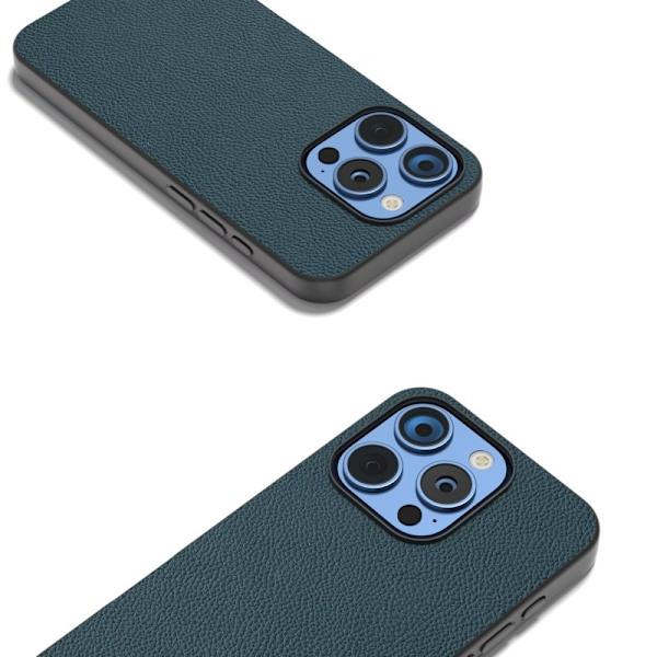 ABEEL Mobilskal till iPhone 16 Pro Äkta Läder + PC + TPU - Grön