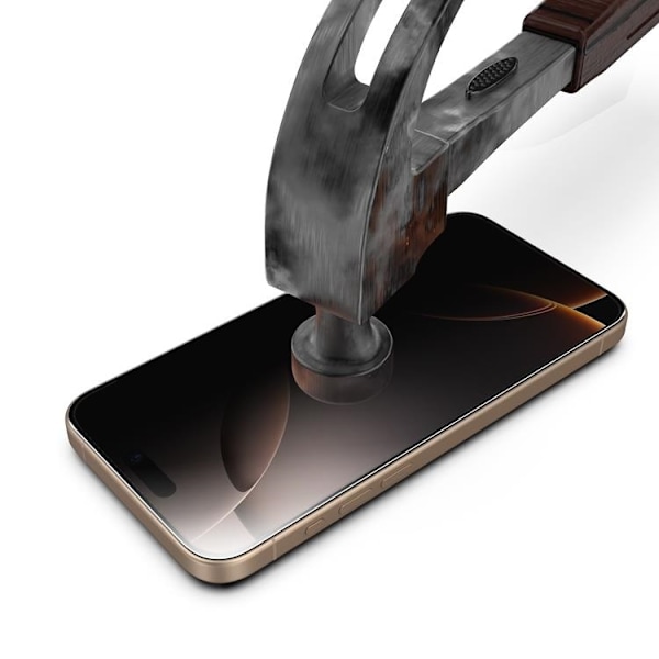 LIVSTIDSGARANTI - BOOM iPhone 16 Pro Max  Privacy Härdat Glas Skärmskydd 2st