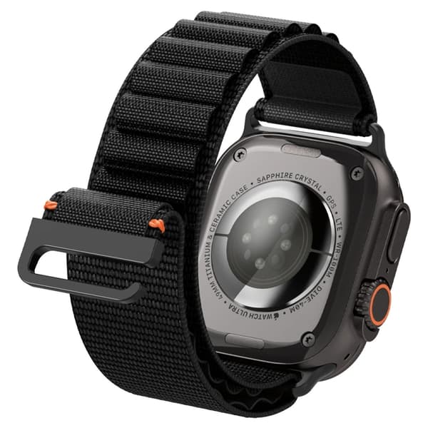 Spigen Apple Watch (44/45/46/49mm) Armbånd WBF1 - Sort Svart
