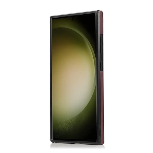 Plånboksfodral för Samsung Galaxy S26 Ultra Tri-Fold Kickstand PU - Röd