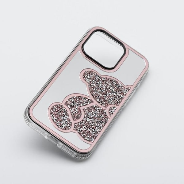 Mobilskal till iPhone 13 Teddy Bear - Rosa Rosa