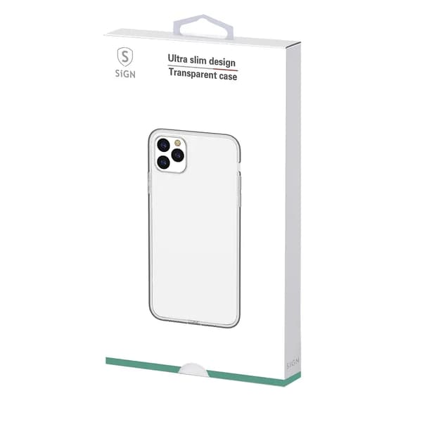 SiGN Ultra Slim Skal för iPhone X/XS - Transparent Transparent